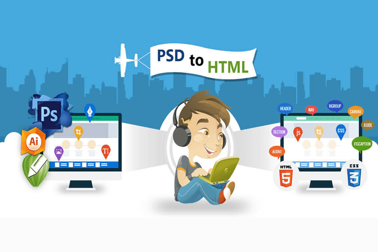 Cắt HTML từ PSD - Responsive
